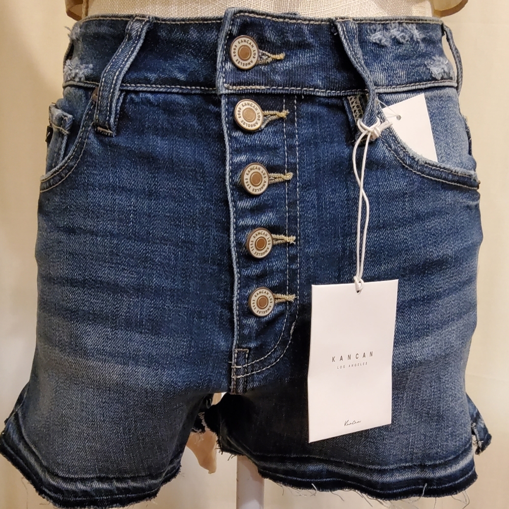 KANCAN Medium Wash Katy Jean Shorts